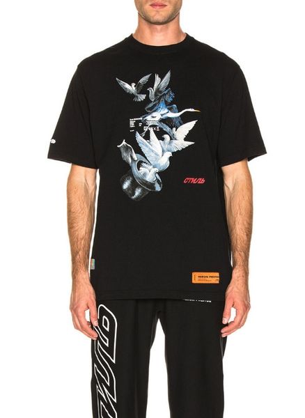 

2020 Heron PrestonHP CTNNB fairy crane с коротким рукавом HP magic hat and peace pigeon T-shirt printing