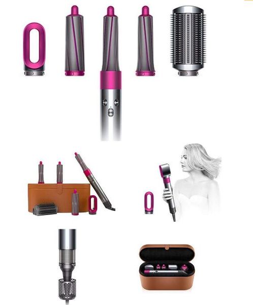 

DYSON AIRWRAP COMPLETE STYLER HAIR STYLING SET PRE STYLING DRYER 4 CURLING BARRELS 2 SMOOTHING BRUSHES AND VOLUMIZING BRUSH OUTLET