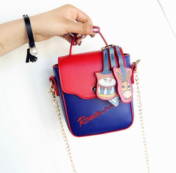 

new mini phone bag girls chain shoulder bags graffiti small handbags two-tone bag ph-rg2061634