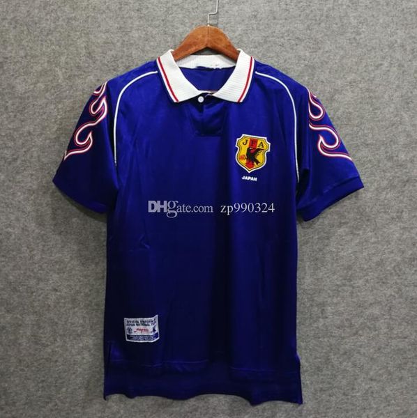 

98/99 retro version japan soccer jersey home #8 nakata #11 kazu #10 nanami #9 nakayama soccer shirt 1998 world cup football uniforms, Black