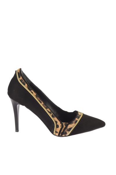 

trendyol suede women 's heels shoes takaw20to0109, Black