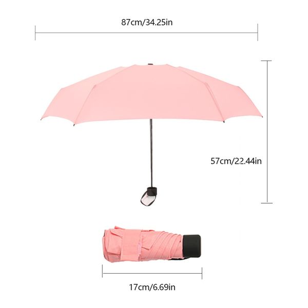

eco-friendly 9colors mini pocket umbrella women uv small umbrellas parasol girls anti-uv waterproof portable ultralight travel dropshipping