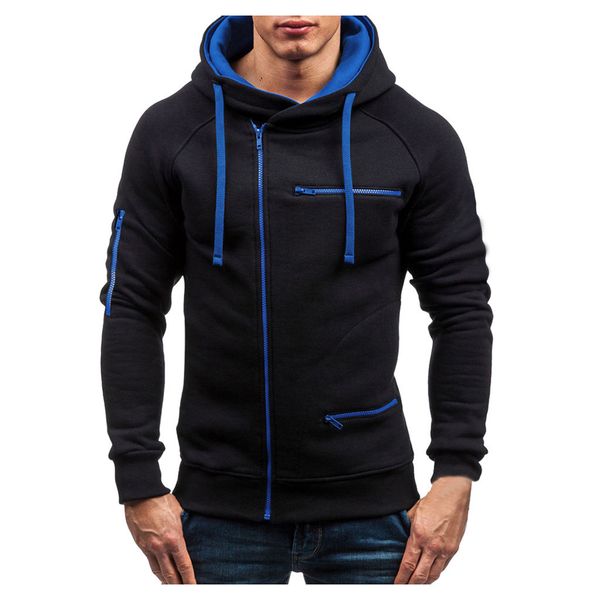 

winter streetwear mens hoodies hip hop long sleeve sweatshirt harajuku solid hoodie men hoody moletom blusas mujer de moda 2019, Black