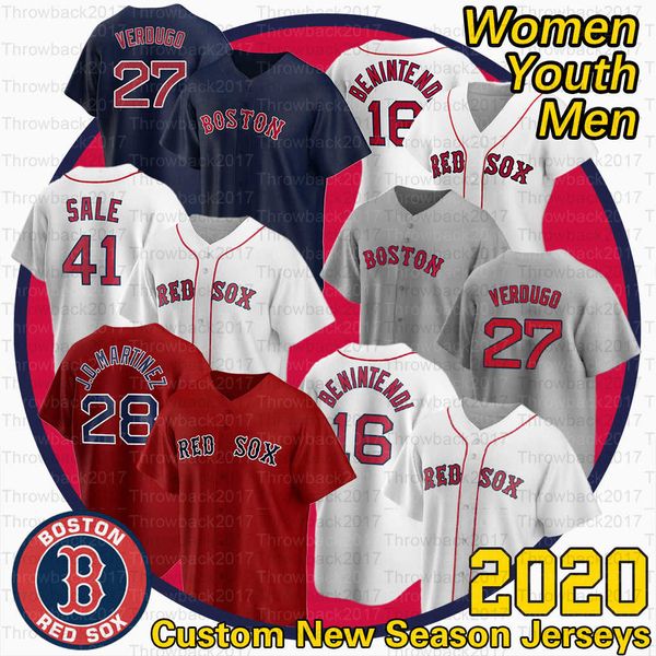 

boston j.d. martinez red sox jersey jarren duran alex verdugor david ortiz chris sale eduardo rodriguez 2020 season jerseys, Blue;black