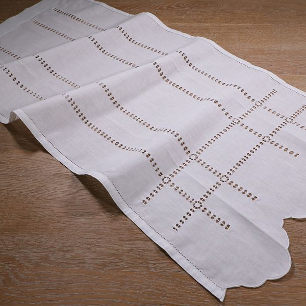 

cl001: classic white hand made / handmade drawn thread work curtain