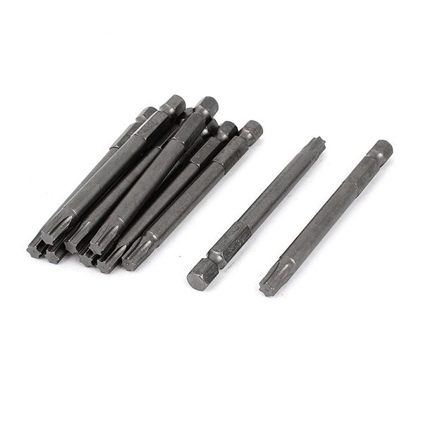 

bmby-t30 head 1/4" hex shank 75mm magnetic torx screwdriver bits gray 10pcs