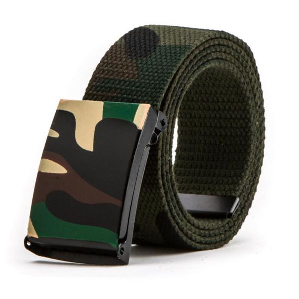 

new men women camouflage canvas belt belt nylon heavy paintball waist tactical jeans belts 95cm-130cm, Black;brown