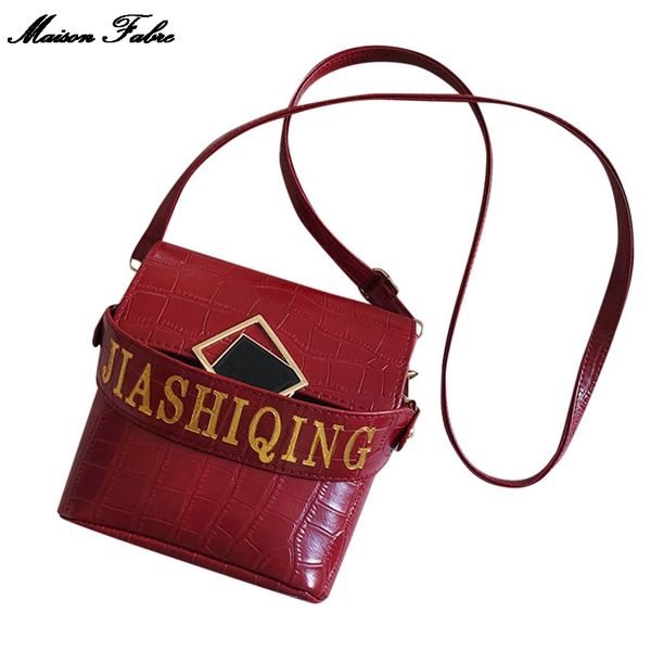 

maison fabre fashion women's solid color trend large capacity leather shoulder bag messenger bag casual simple phone