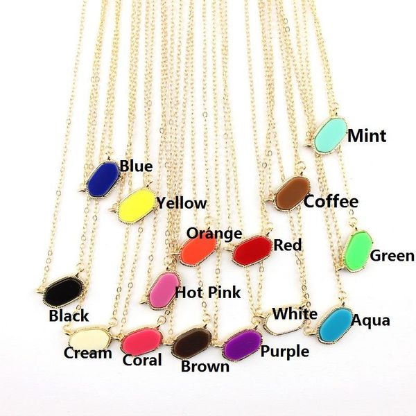 

selling classic gold frame mini oval shaped choker necklace women costume jewelry leopard mini geometric hexagon pendant short chokers, Silver