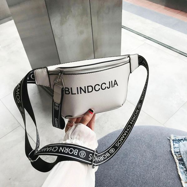 

waist packs leather women stylish square waist bags lady crossbody chest bags fanny belt zipper chest pack highstreet hip
