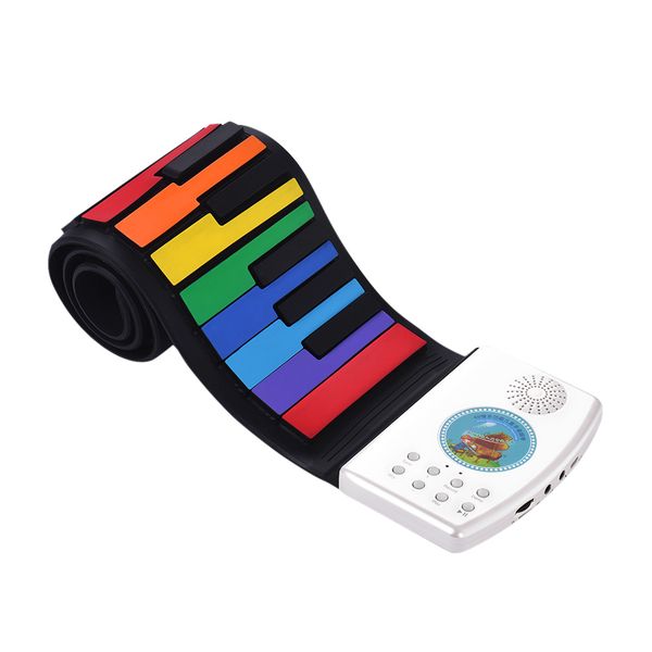

multifunctional 49 keys digital piano portable roll up piano keyboard built-in battery electric piano keyboard for beginners