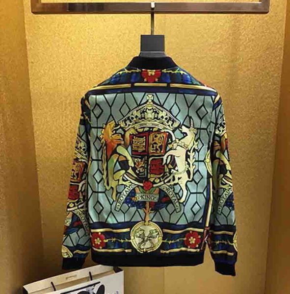 

men's jackets 2020 new arrival men's stand collar jacket with fashion pattern casual zipper long sleeves men clothing size m-3xl wholesale