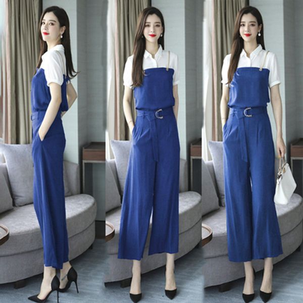 

fashion luxury 2 piece set women wide leg pants womens matching set ensemble femme 2 pieces pantalon elegant woman suit, White
