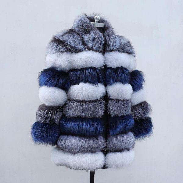 

natural fur female coat maomaokong2020 new fur coat warm vest jacket pie, Black