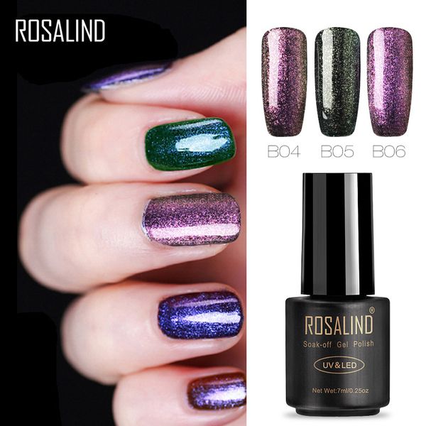 

rosalind color ptherapy glue fine flashing chameleon nail polish is nail art 12 colors, Red;pink