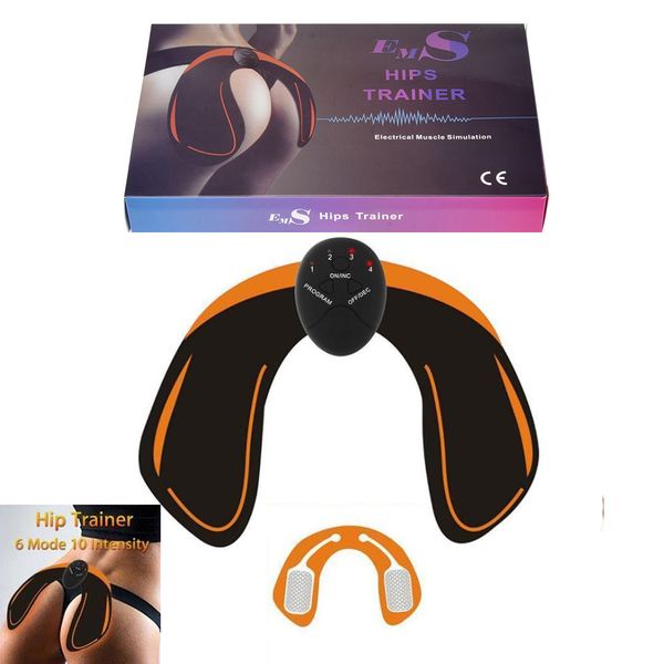 

6 modes ems hip trainer muscle stimulator buttock lifting massager abs fitness butt lift toner trainer j1755