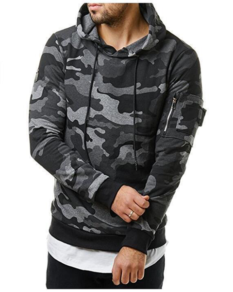 

3xl large size camouflage hoodies men 2020 new fashion sweatshirt men camouflage hoodies mens clothing, Black