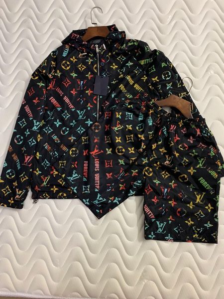 

2020 mens designer tracksuit sweat suits see autumn mens tracksuits jogger suits jacket + pants sets sporting suit print men, Gray