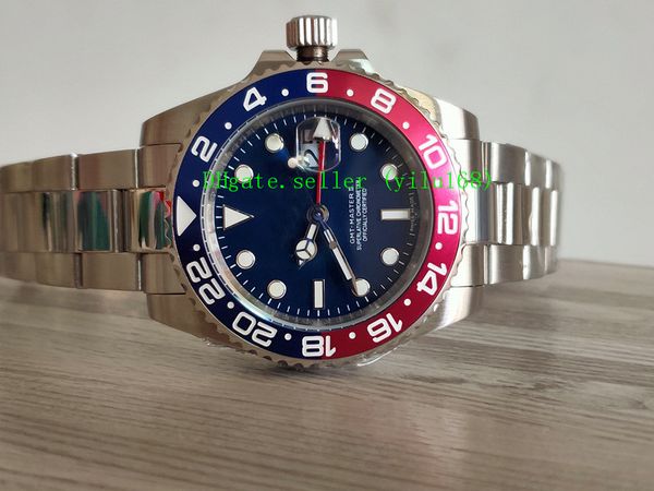 

2019 LuxuryTop saleWatches высокое качество II 116719 красный синий керамический безель 40 мм GMT 1167