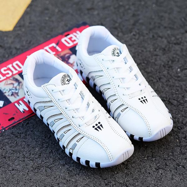 

large size pu leather non-slip summer sneakers for women sport sneakers for running women's shoes sports shoes gym white a-425