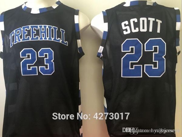 

one tree hill jersey 23 nathan scott tree hill ravens basketball jersey stitched white black blue s-3xl ncaa
