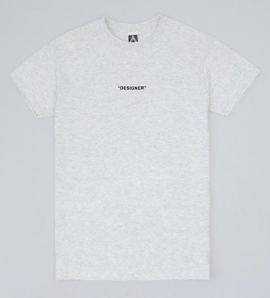 

designer t-shirt virgil white parody tee off louis rocky fashion week fw top, White;black