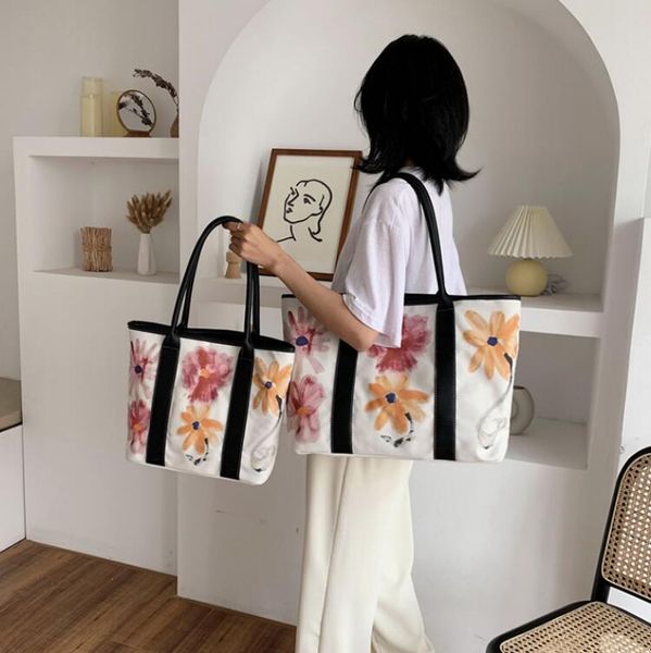 

shipping bags women canvas bag large capacity senior totes bags handbags graffiti bag