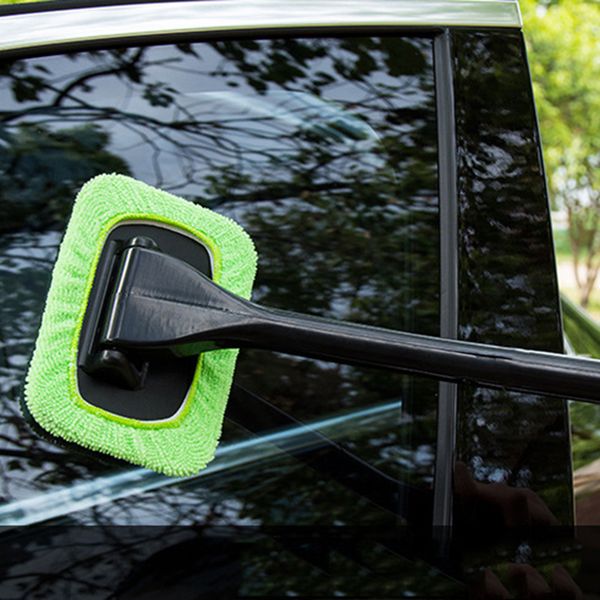 

new car suv van truck windshield brush snow brush scraper mop long grip handle windshield dust removal tool