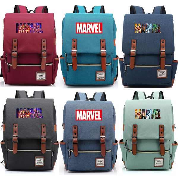 

Горячая Многоцветный Письмо Marvel The Endgame Мальчик Девочка Студент Blet Школьная сумка