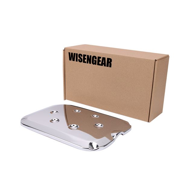 

wisengear chrome fuel tank cover oil filler cap for super duty f250 f350 f450 2011-2016 car gas door case trim overlay