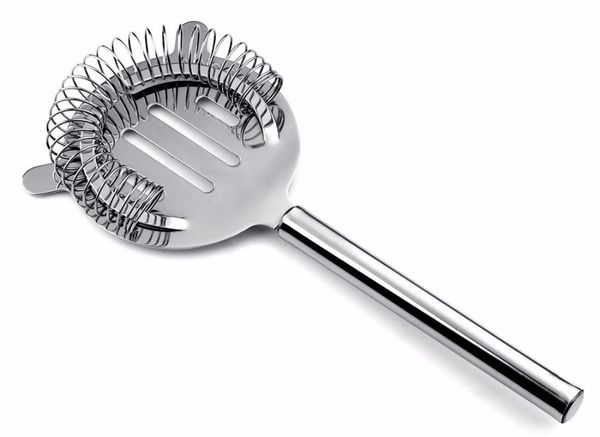

stainless steel martini/cocktail strainer for home bar, silver other bar products