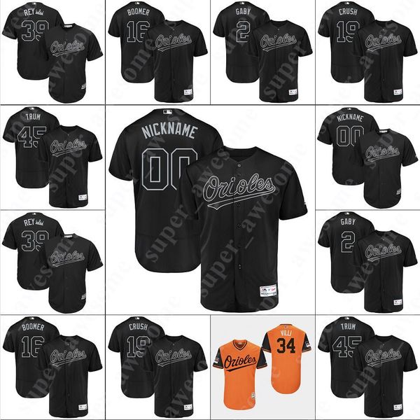 

Orioles Nickname 2019 Players Weekend Jersey Shawn Armstrong Dwight Smith Pedro Severino Anthony Santander Chance Sisco Alex Cobb Robinson