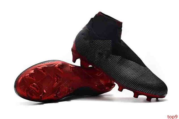 

mens phantom vision elite df fg agsoccer cleats for men soccer shoes mens black laceless phantom vsn ag ankle football boots size 39-45