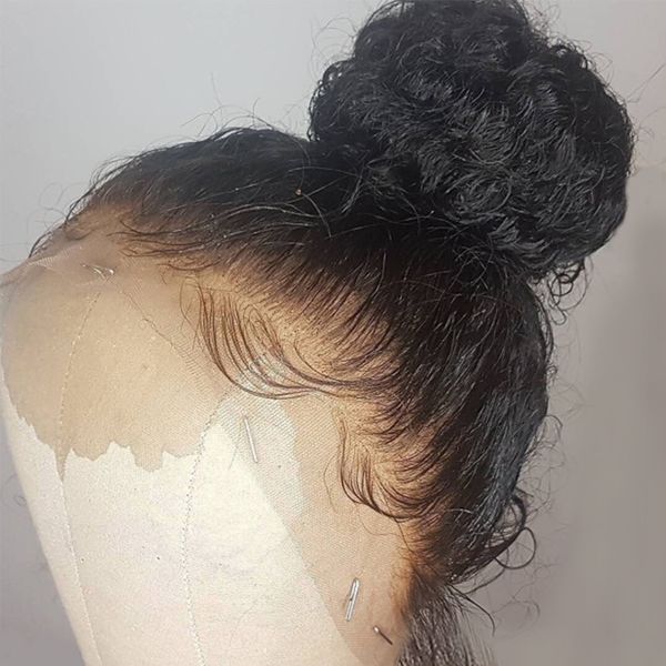 

360 lace frontal wig brazilian remy curly wigs for black women pre plucked with baby hair bleanched knot make 360 circle