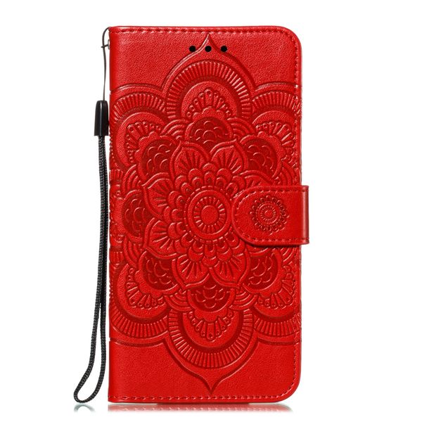 

mandala embossing cover for huawei p20 lite 2019/honor x9 pro/honor play 3 case flip stand pu leather wallet mobile phone bags