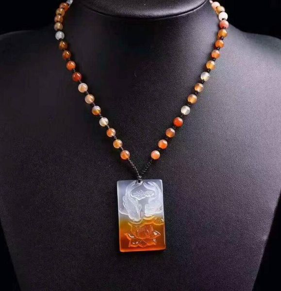 

natural agate and chalcedony pendant, color and chalcedony, beautiful color, fish pendant, sweater chain, men, Silver