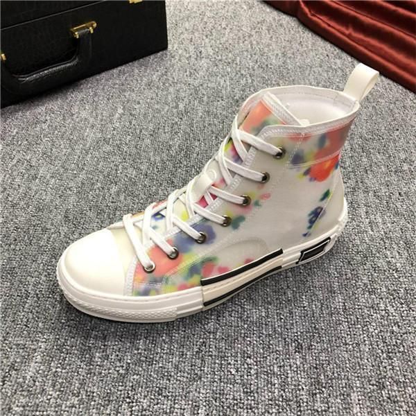 

b23 sneakers 19ss flowers technical caual shoes luxury designer shoes wholesale discount sneakers 2020 new, Black