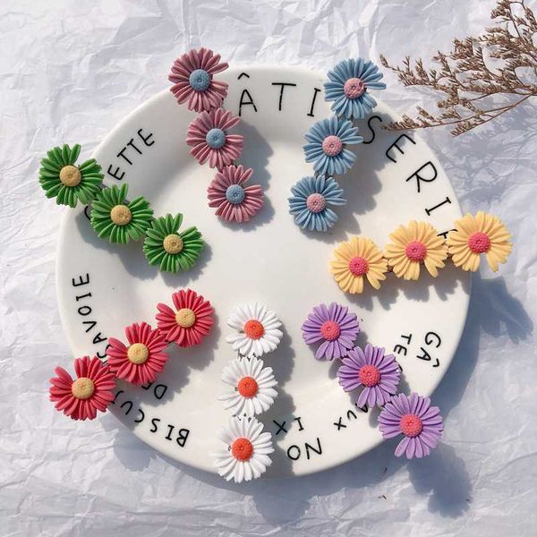 

многоцветный монохромный маленькие маргаритки дети дети заколка для волос булавка заколка украшения аксессуары для волос девушки аксессуары, Slivery;white