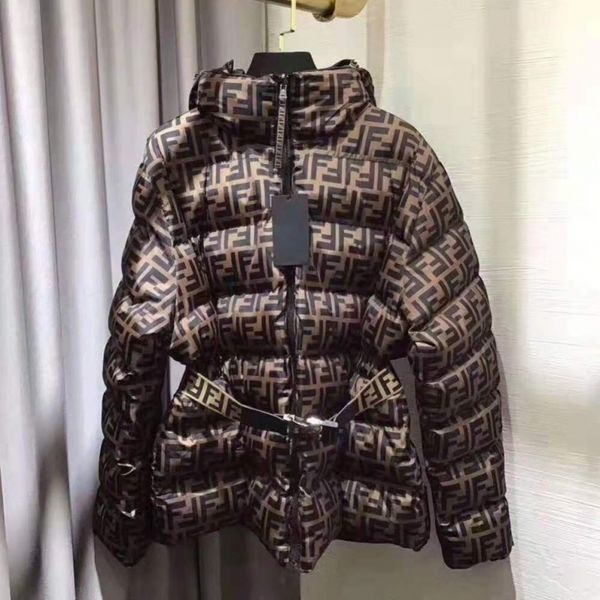 

winter casual long jacket fend women/men ff outerwear coats down warm jacket doudoune parkas, White