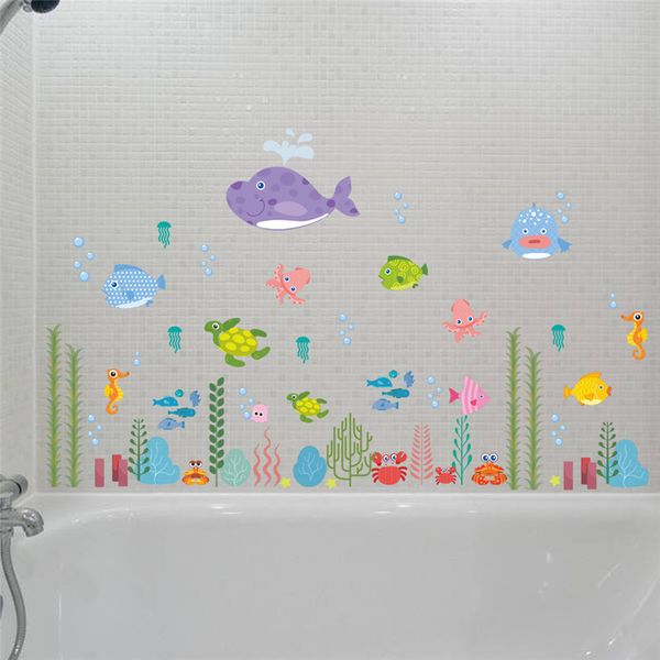Underwater Seabed Fish Bubble Starfish Star Nemo Wall Sticker