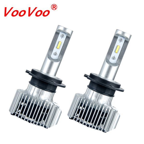 

voovoo car led h4 compact headlight h7 h11 9005 hb3 9006 hb4 h1 auto bulbs 6000k turbo flip led 8000lm h8 880 h27 fog lamp