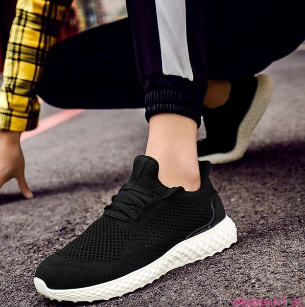 

summer new sports shoes men womens trend breathable sneakers shoes casual shoes with large size 36-46, Black;green