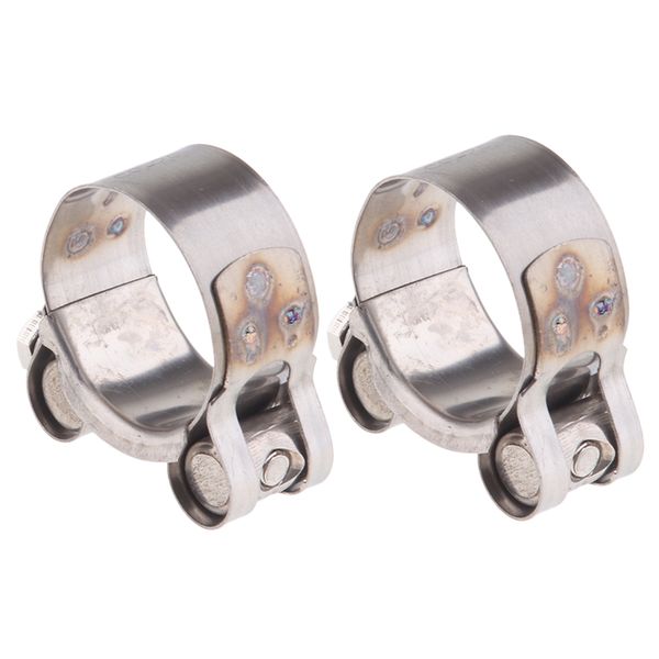 

motorcycle exhaust pipe clamp clip 32-35mm ( x 2