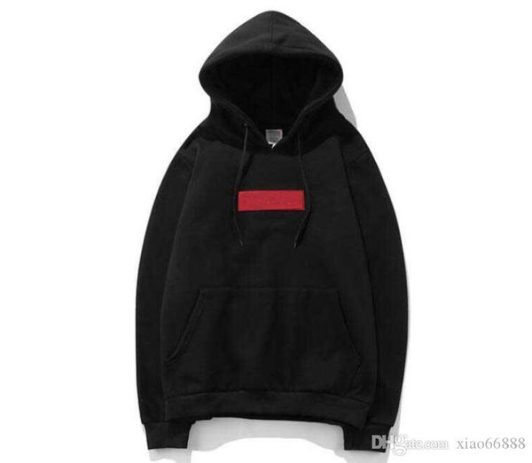 

2019 kanye supr hoodie hip hop bb street sport mens hoodies long sleeves pullover sweatshirt, Black