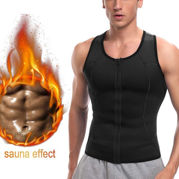 

shujin mens slimming vest fashion solid fitness body shaper casual zipper bodybuilding sleeveless undershirt male bodysuit top, Black;brown