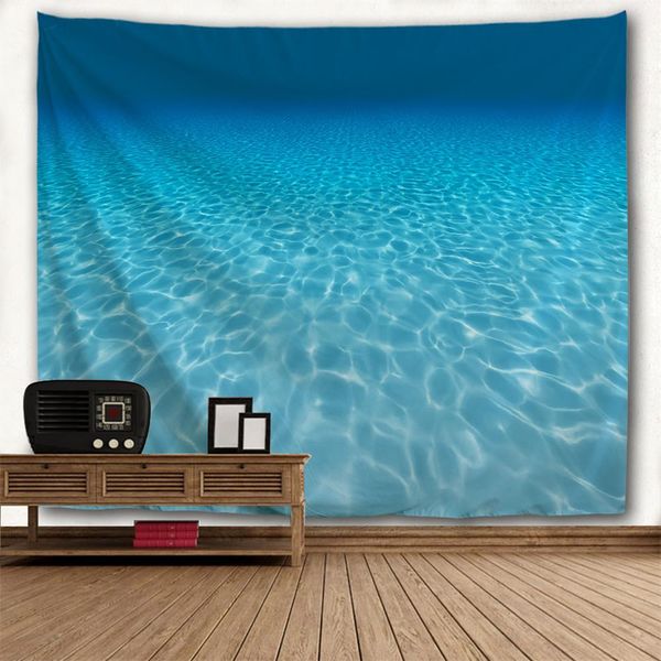 

ocean water cube 3d printing home wall hanging tapestry for decoration