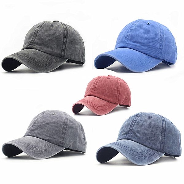

Мужчины Женщины Мыть Twill Хлопок Бейсболка Винтаж Регулируемая папа