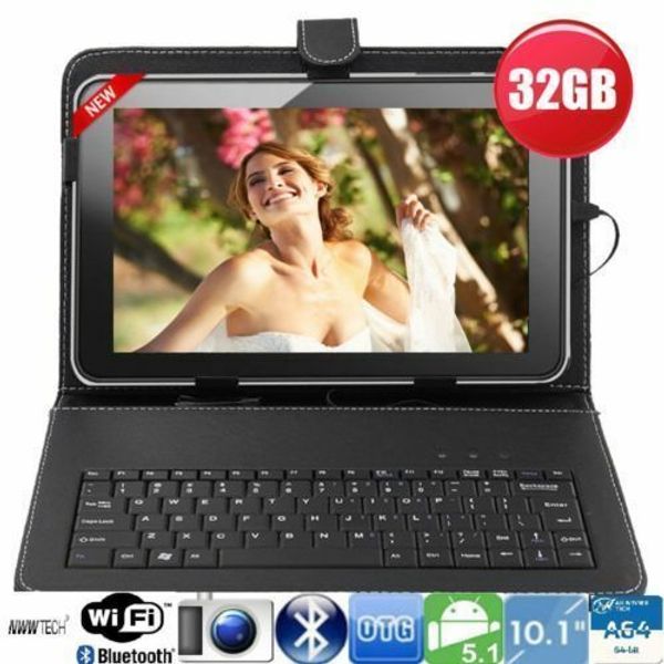 

32gb 10 1 quot inch android 5 1 quad core touch creen tablet pc wifi hdmi w keyboard