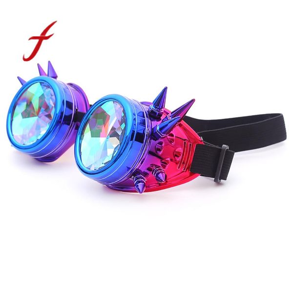 

feitong sunglasses colorful glasses women rave festival party edm sunglasses diffracted lens fashion female, White;black