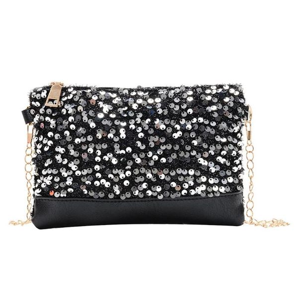 

блестки pattern crossbody сумки для женщин 2020 мода минимаркет solid colors chain messenger плеча мешок женский сумки